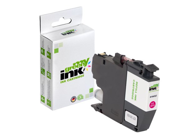 my green ink Tintenpatrone (magenta) ersetzt Brother LC-3213M