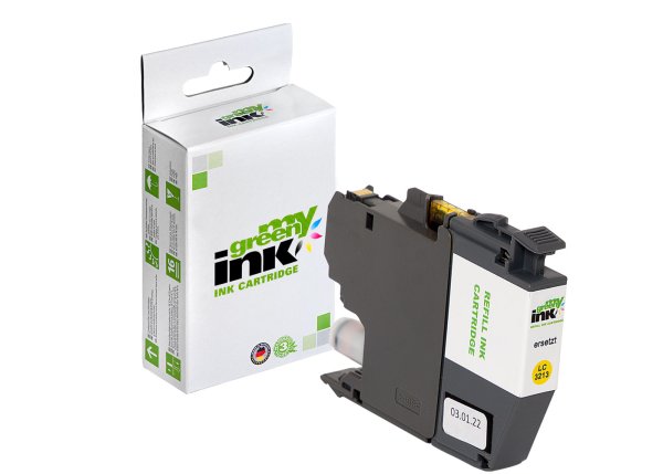 my green ink Tintenpatrone (yellow) ersetzt Brother LC-3213Y