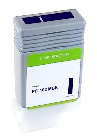 Refill-Druckerpatrone ersetzt Canon PFI-102MBK (matt-schwarz)