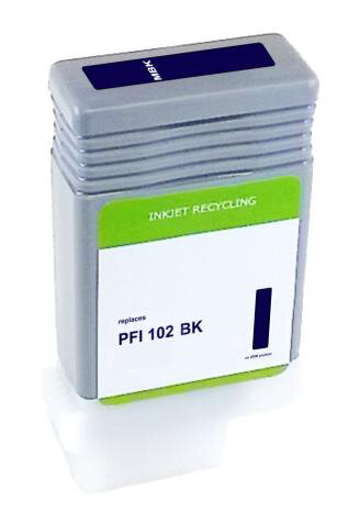 Refill-Druckerpatrone ersetzt Canon PFI-102BK (schwarz)