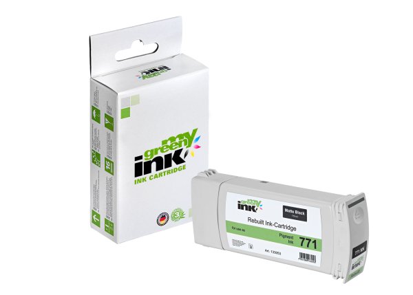 my green ink Tintenpatrone (schwarz matt) ersetzt HP 771 (CE037A - 775 ml)