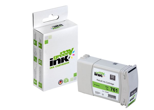 my green ink Tintenpatrone (dunkelgrau) ersetzt HP 761 (CM996A - 400 ml)