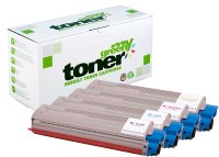 my green toner SET ersetzt OKI 46861308, 46861307,...