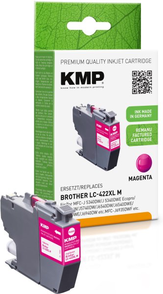 KMP Druckerpatrone (magenta) ersetzt Brother LC-422XLM