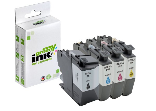 my green ink Druckerpatronen SET ersetzt Brother LC-422XLVAL