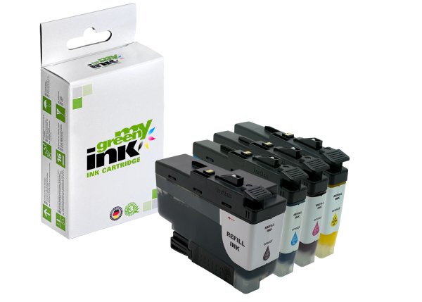 my green ink Tintenpatronen SET ersetzt Brother LC-3239XL