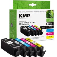KMP Tintenpatronen MULTIPACK ersetzt Canon PGI-550PGBK...