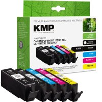 KMP Tintenpatronen MULTIPACK ersetzt Canon PGI-580PGBK XXL, CLI-581BK/C/M/Y XXL