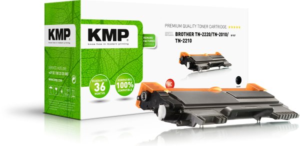 KMP Toner B-T47 (schwarz) ersetzt Brother TN-2010, TN-2220