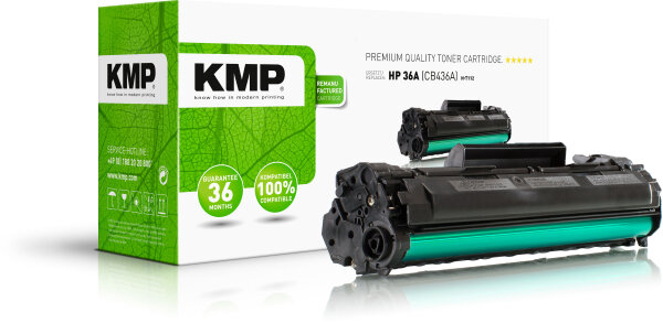 KMP Toner H-T112 (schwarz) ersetzt HP 36A (CB436A)