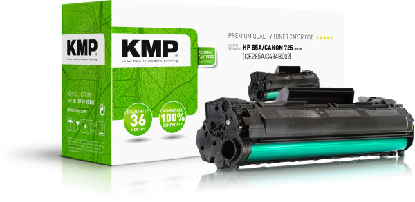 KMP Toner H-T155 XXL (schwarz) ersetzt HP 85A (CE285A), Canon 725 (3484B002)