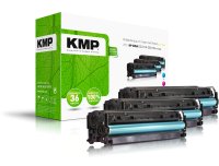 KMP Toner H-T157V SET ersetzt HP 305X/305A (CE410X, CE411A, CE413A, CE412A)