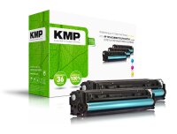 KMP Toner H-T171CMY MULTIPACK ersetzt HP 131A (CF211A, CF213A, CF212A), Canon 731C, 731M, 731Y