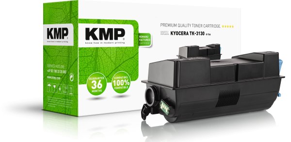 KMP Toner K-T64 (schwarz) ersetzt Kyocera TK-3130